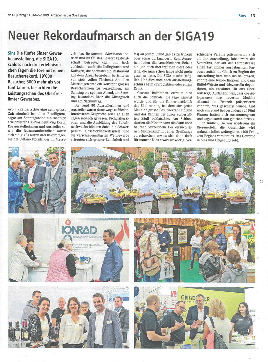 SIGA19 - 100 Prozent Region