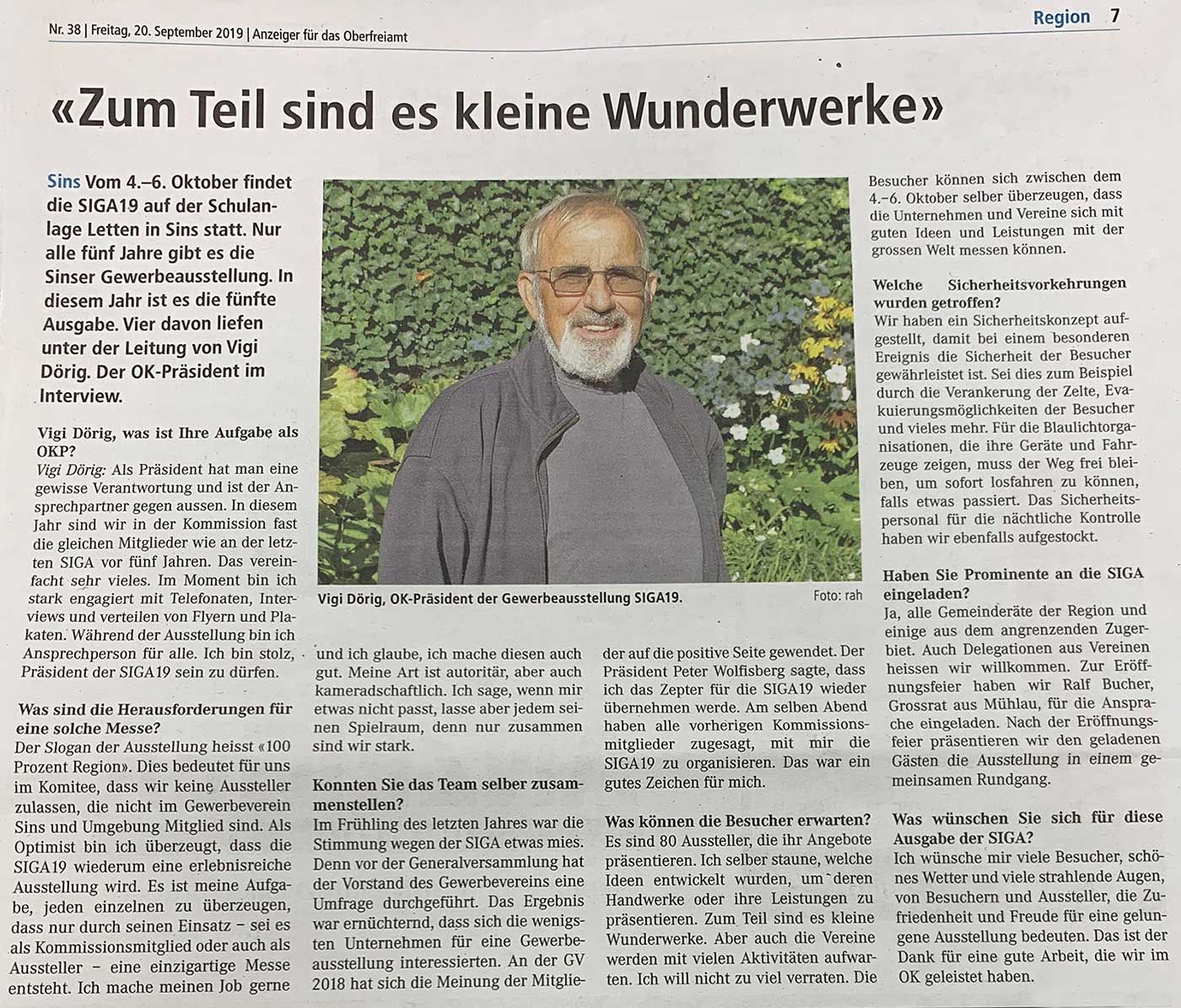 SIGA19 - 100 Prozent Region